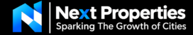 next properties logo on black